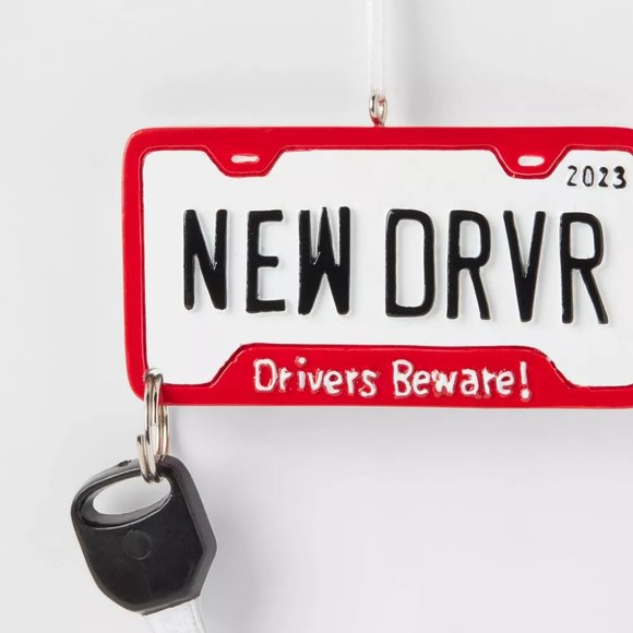 2023 New Driver License Plate Christmas Holiday Ornament - Target Wondershop - Picture 3 of 3